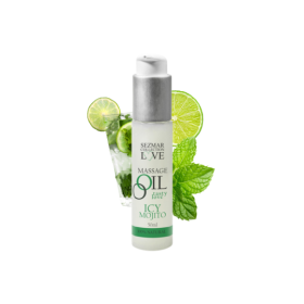 Huile de massage comestible mojito menthe 50ml 